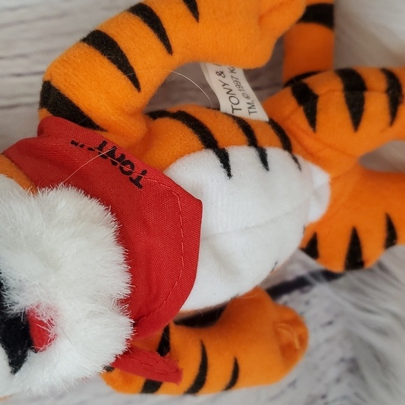 Authentic 90s Vintage Tony the Tiger Kellog Frosted Flakes 8" Stuffed Plush 1997 - Picture 5 of 10